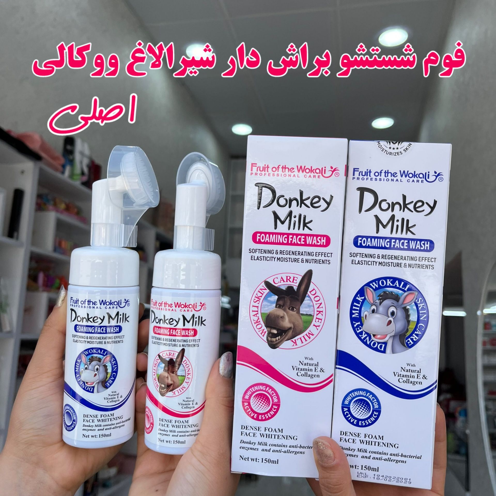 فوم صورت براش دارشیر الاغ کارتن دار