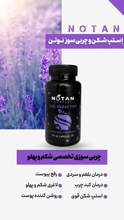 کپسول چربی سوزی و رفع بلغ استپ شکن دارای سیب سلامت گیاهی ایرانی